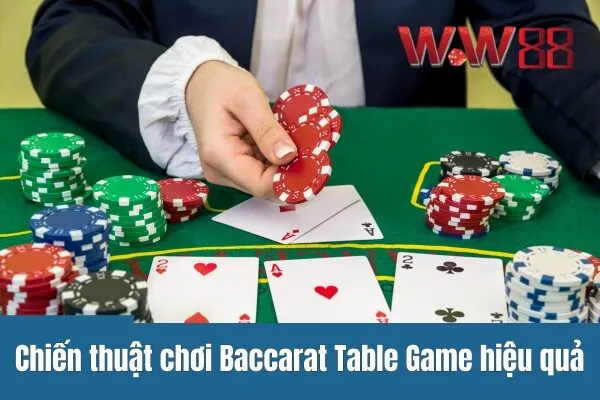 Bí quyết thắng lớn khi chơi Baccarat Table Game